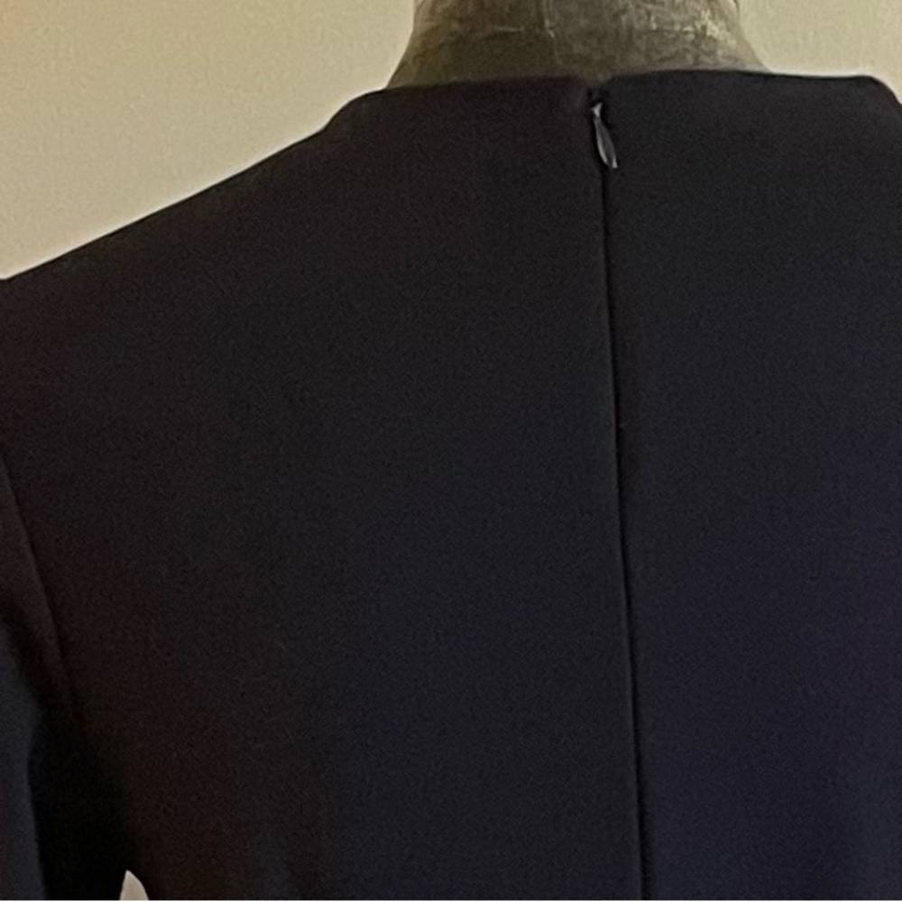 LK Bennett Navy Blue Casey Dress with Gold Buttons Size 6 - Picture 3 of 10